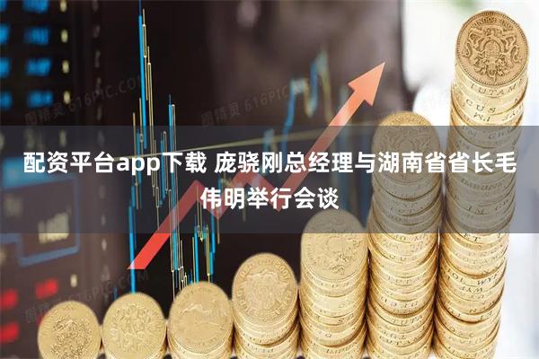配资平台app下载 庞骁刚总经理与湖南省省长毛伟明举行会谈