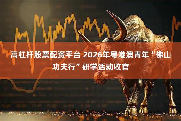 高杠杆股票配资平台 2026年粤港澳青年“佛山功夫行”研学活动收官